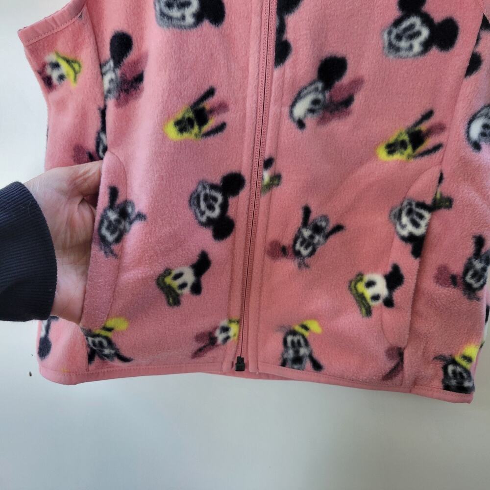 NEW Disney Micky Minnie Fleece Vest Girls S 6/7 - Picture 8 of 10